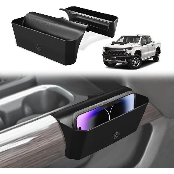 Muslogy Center Console Organizer Compatible With -2025 Chevy Silverado/GMC Sierra 1500 2500HD 3500HD Accessories Storage Ert Box Console Armrest