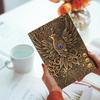 Invite 3D Phoenix Bronze Dnd  Leather Journal Writing Notebook With  Handmade Leather Diary,Travel  To Write In,Diary Gift For Men Women