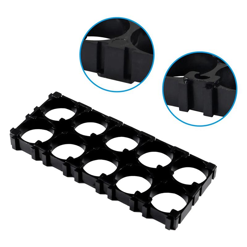 HHO-40Pcs 18650 Lithium Cell Spacer 2X5 Cell Spacer 18650 Lithium Battery Plastic Holder Bracket For DIY Battery Pack