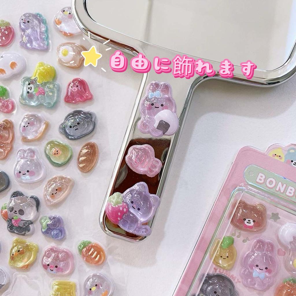 Set mit 5 süßen Tier-3D-Pop-Up-Hintern-Aufklebern zur Belohnung, für Handyhüllen, Bastelgeschenke, Aufkleber, Kinderbasteln, Geschenke, Dekorationen, Pop-Ups, Planer,