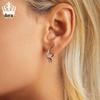 925 Sterling Silver Lively Cat Earrings: Versatile Platinum-Plated Kitten Jewelry for Women