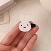 Cute Bunny Head Hair Clip Small Size Lightweight Durable Plastic Hairpin for Everyday Use and Various Hairstyles Accessories