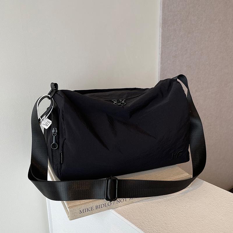 

Унисекс нейлоновый рюкзак-мессенджер: Повседневная, Универсальная, Сумка на одно плечо и через плечо для осени/зимы чёрный