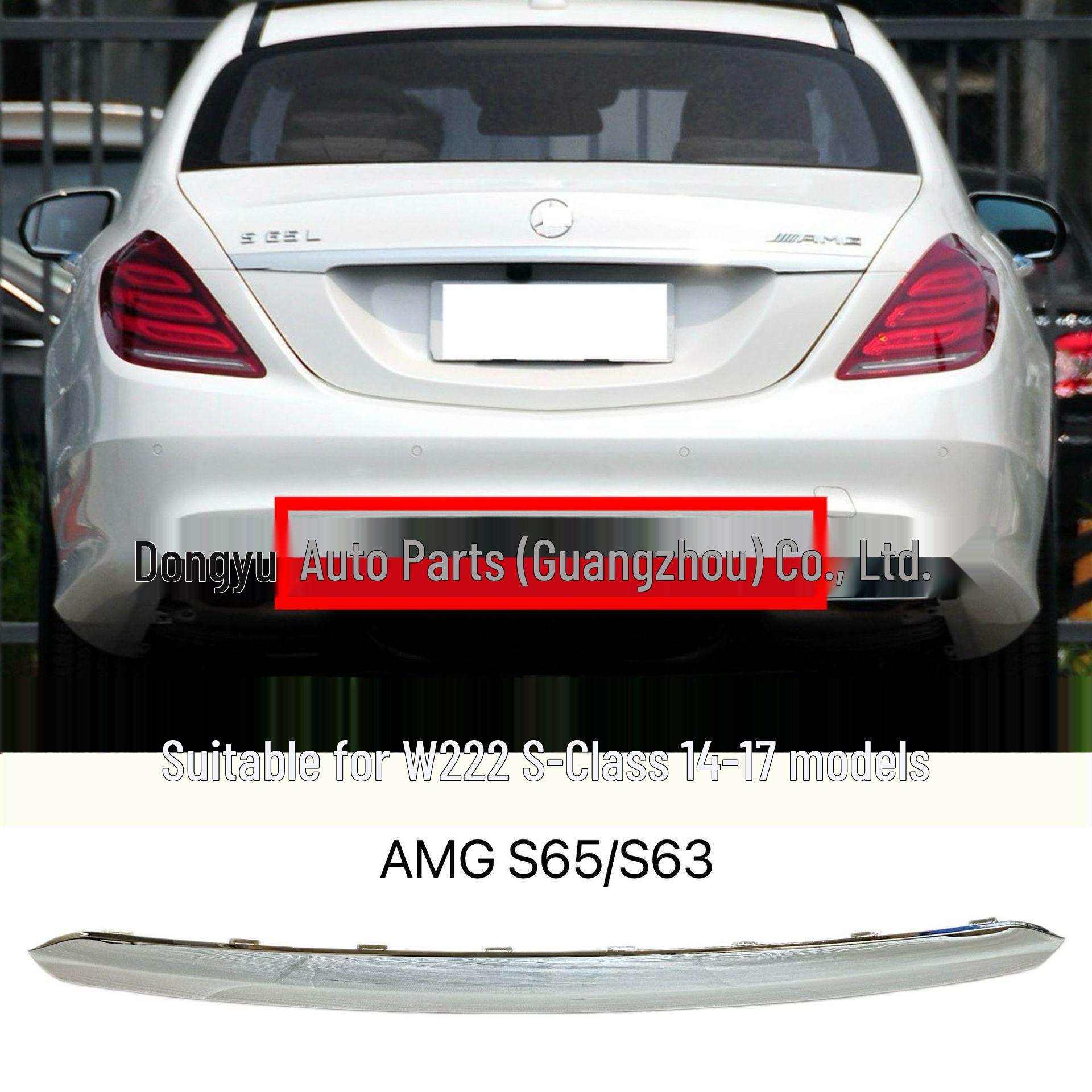 Mercedes W222 S-Klasse AMG S63/S65 Stoßfänger hinten Galvanisierte Zierleiste 2228853421 Electroplated 2228853421 white