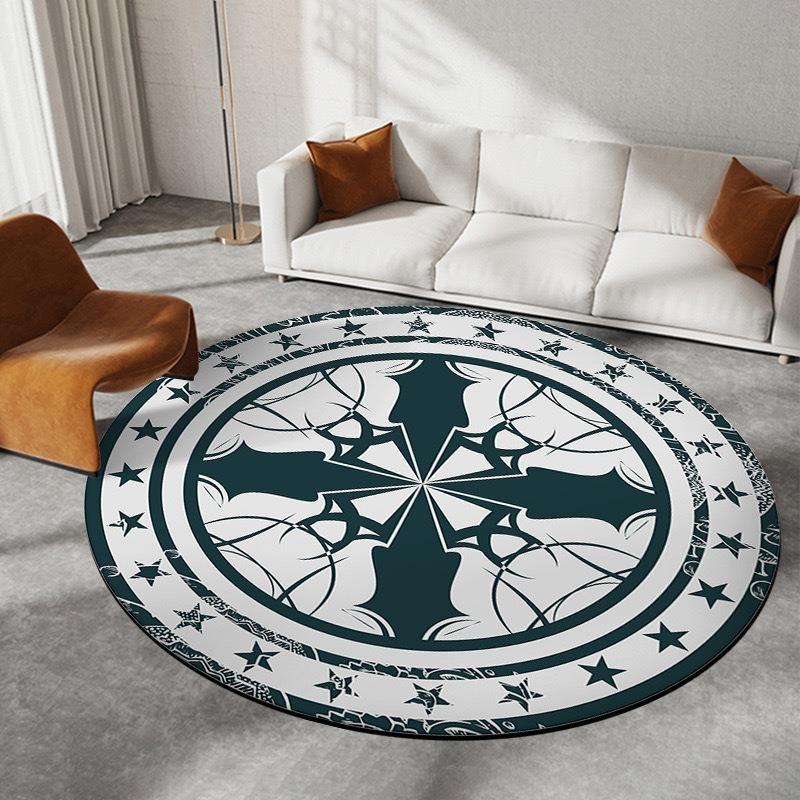  Disney Captain America Circular Mat Living Room Sofa Carpet Tea Table Bedroom Bedside Enter Door Rug Fashion Home Dcor