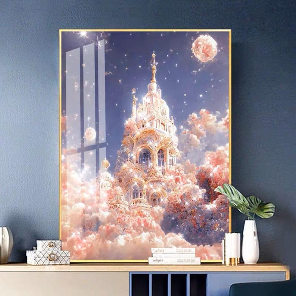 Diamond Painting Handmade DIY Starry Sky Castle Home Decoration Painting Romantic Night Light Luxury