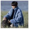 Men's Winter Japanese Cityboy Cotton Jacket - Thickened Lambswool Stand Collar Coat, Loose Korean Style