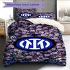 Inter logo  Pattern Bedding Quilt Set Quilt Cover Pillowcase Home Decoration Birthday Gift (1 * duvet cover + 2 * pillowcase, without core)