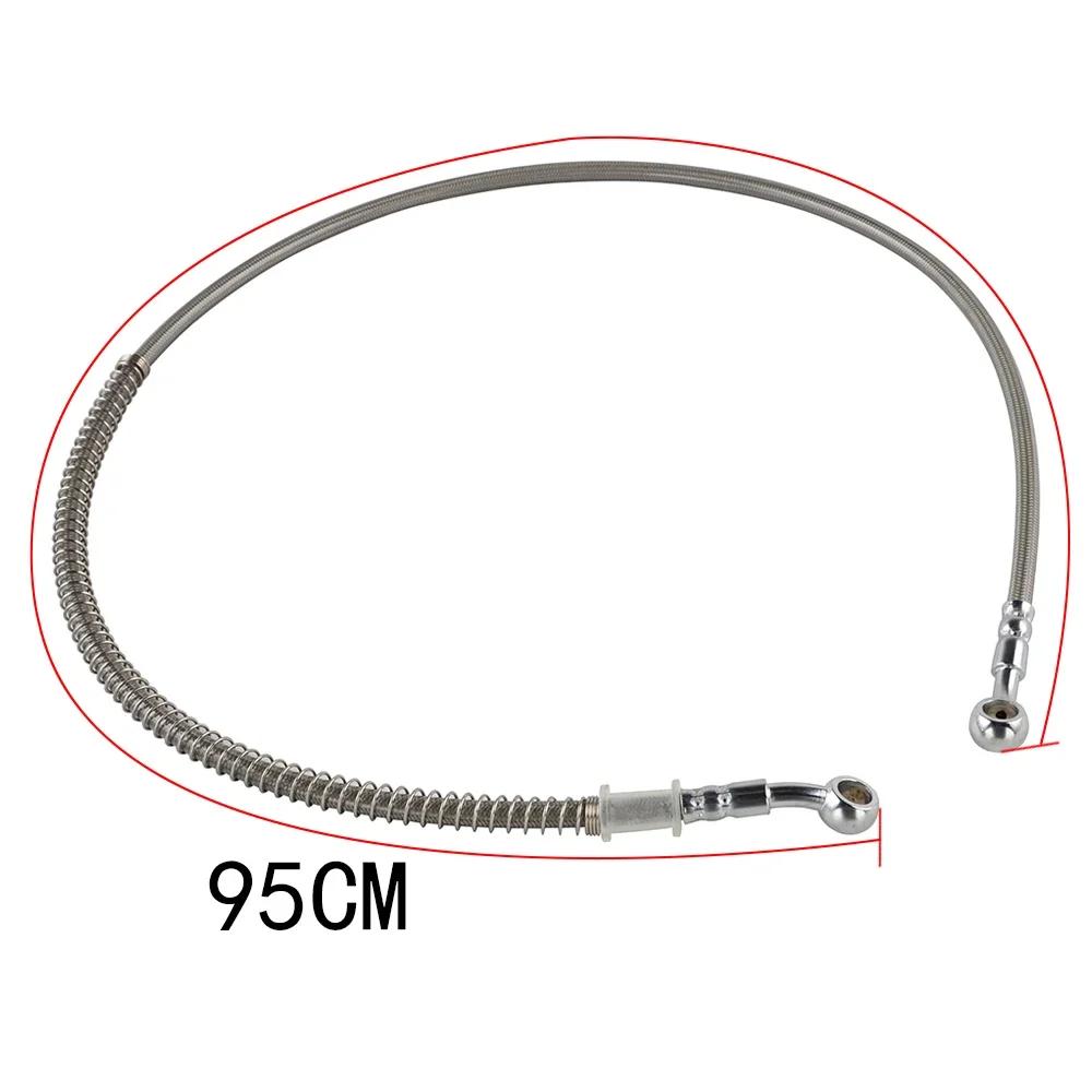 39-140cm Universal Motorcycle Stainless Steel Braided Brake Hose Line Aperture 10mm (M10) Latiguillo Freno Moto