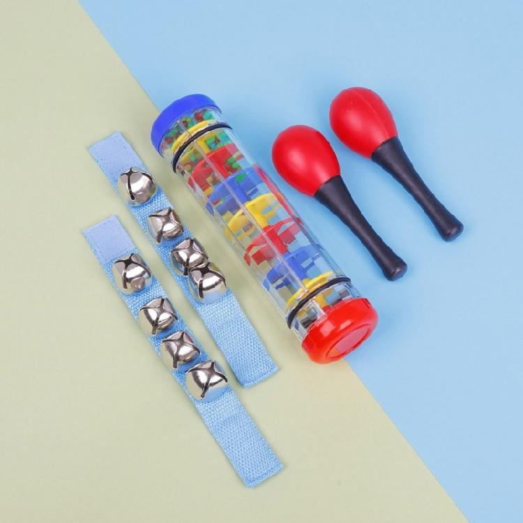 10Pcs Children Orff Percussions Natural Wooden Percussions Instruments Musical Toy