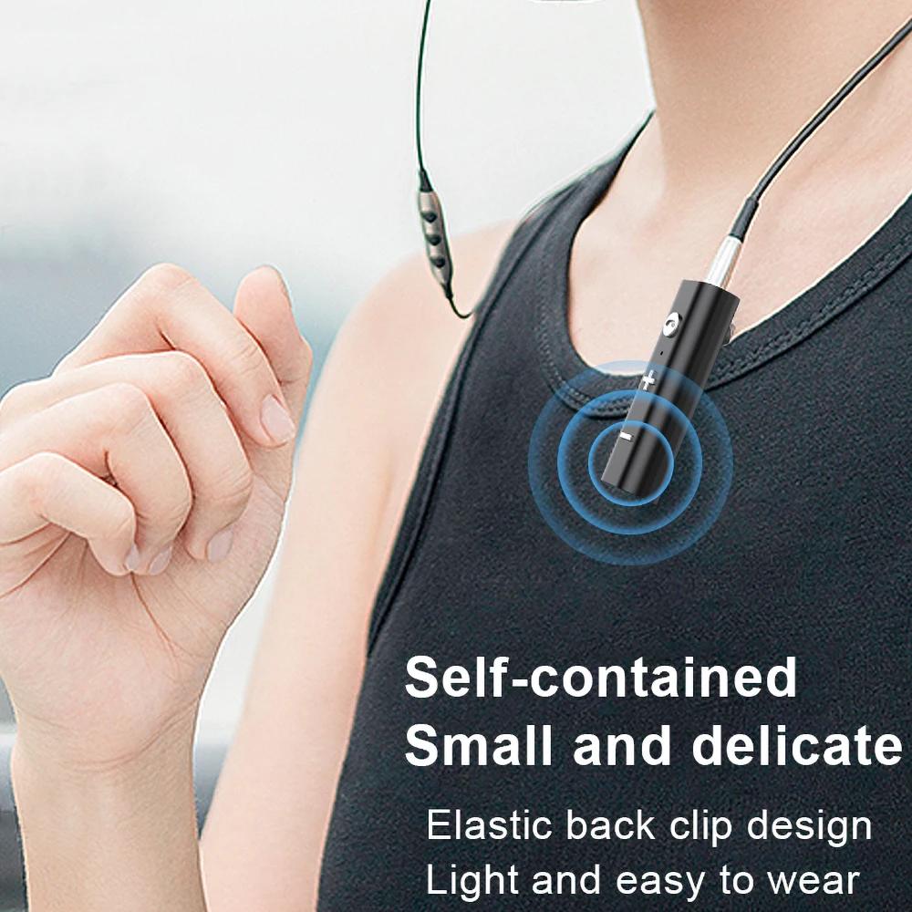 Bluetooth 5.0 Audio Receiver 3.5mm AUX Stereo Music Wireless Adapter with HD Mic HandsFree Calling for Car Kit Speaker Headphone