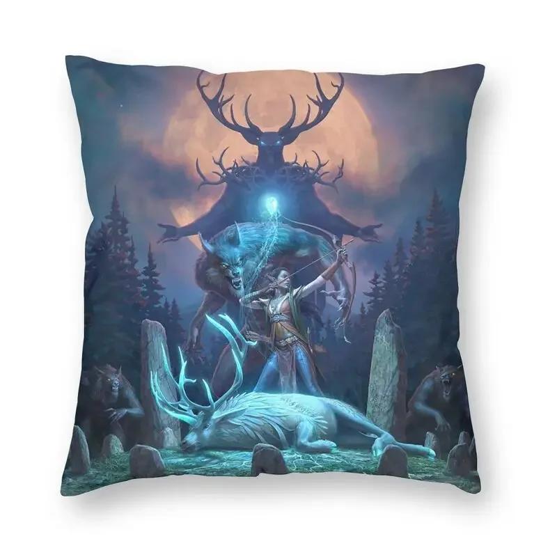 Personalized Hey You You're Finally Awake Cushion Covers Sofa Home Decor Skyrim Meme Square Throw Pillow Cover 45x45cm
