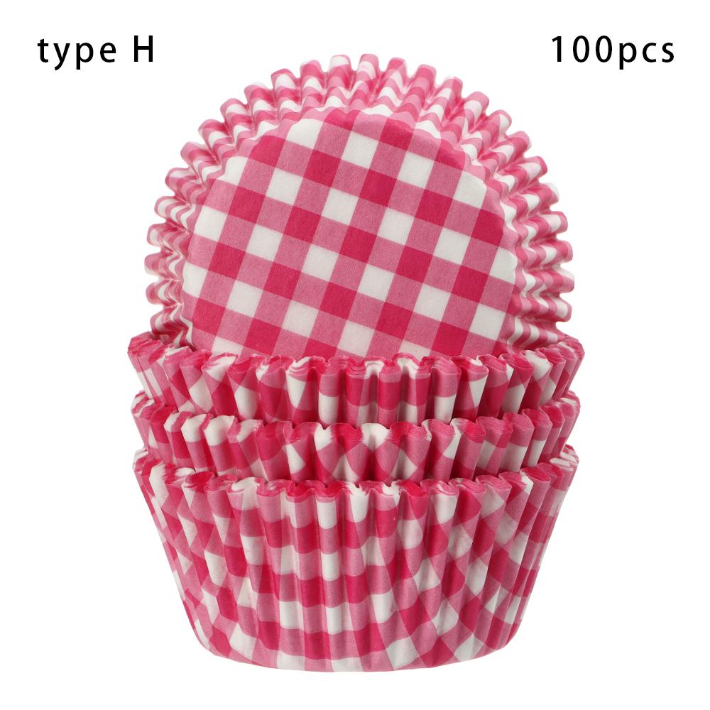 50 Stück/Packung Papier-Cupcake-Förmchen Tulpenblüten-Schokoladen-Cupcake-Hülle Back-Muffin-Halter Hochzeits-Party-Zubehör