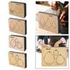 Wooden Leather Cutting Die DIY Crafts Embossing Decor Teardrop with EVA Foam
