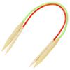 Multi Color Pipe Bleached Double Pointed Bamboo Annulus Knitting Sweater Needle