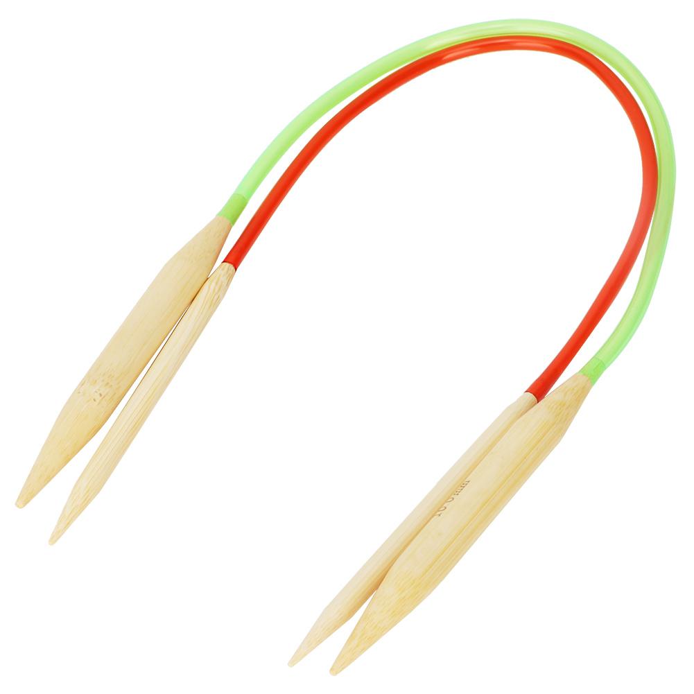 Multi Color Pipe Bleached Double Pointed Bamboo Annulus Knitting Sweater Needle