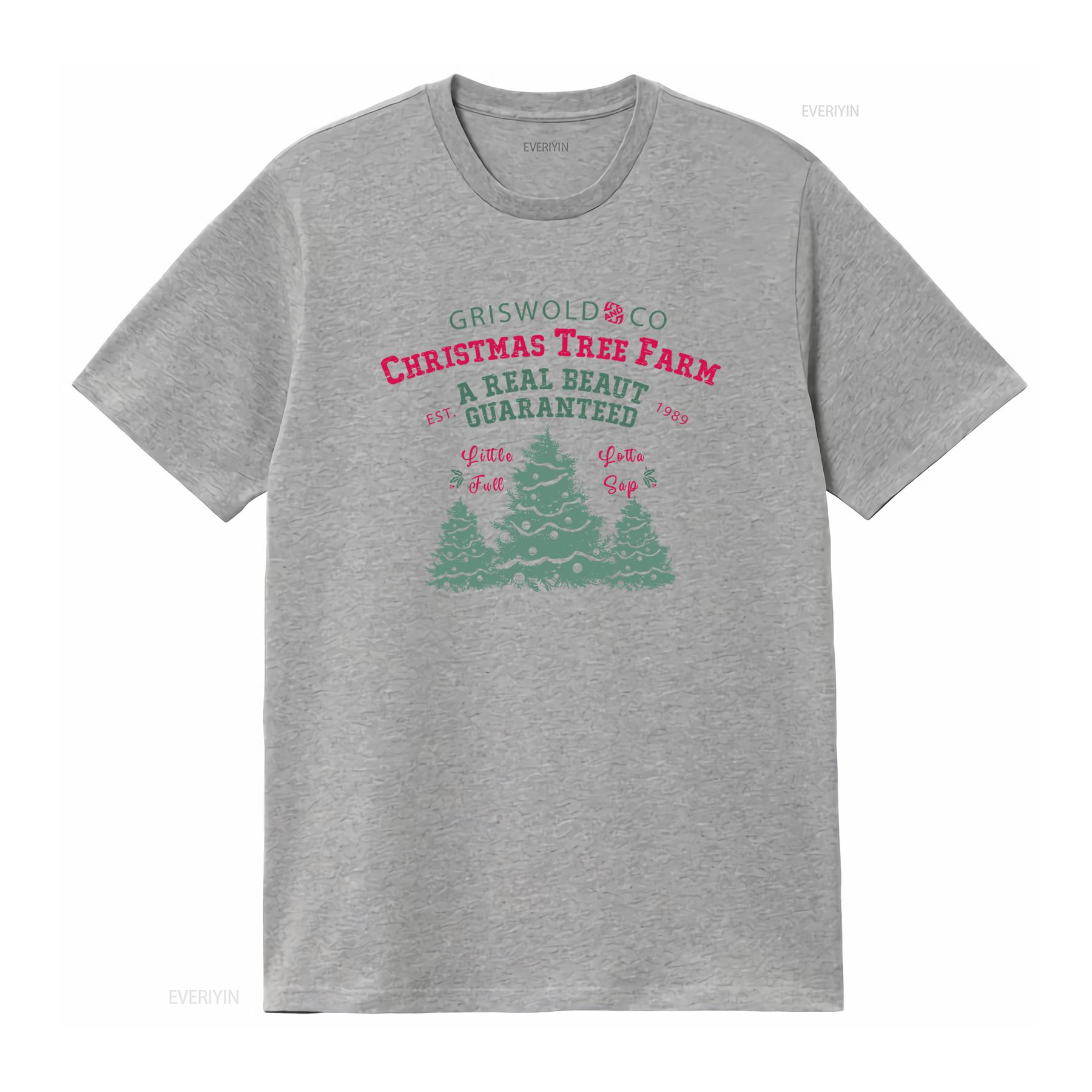 

Griswold Co Christmas Tree Farm T Shirt A Real Beaut Guaranteed 1989 Little Full Lotta Sap Festive Xmas Design vintage Washed S