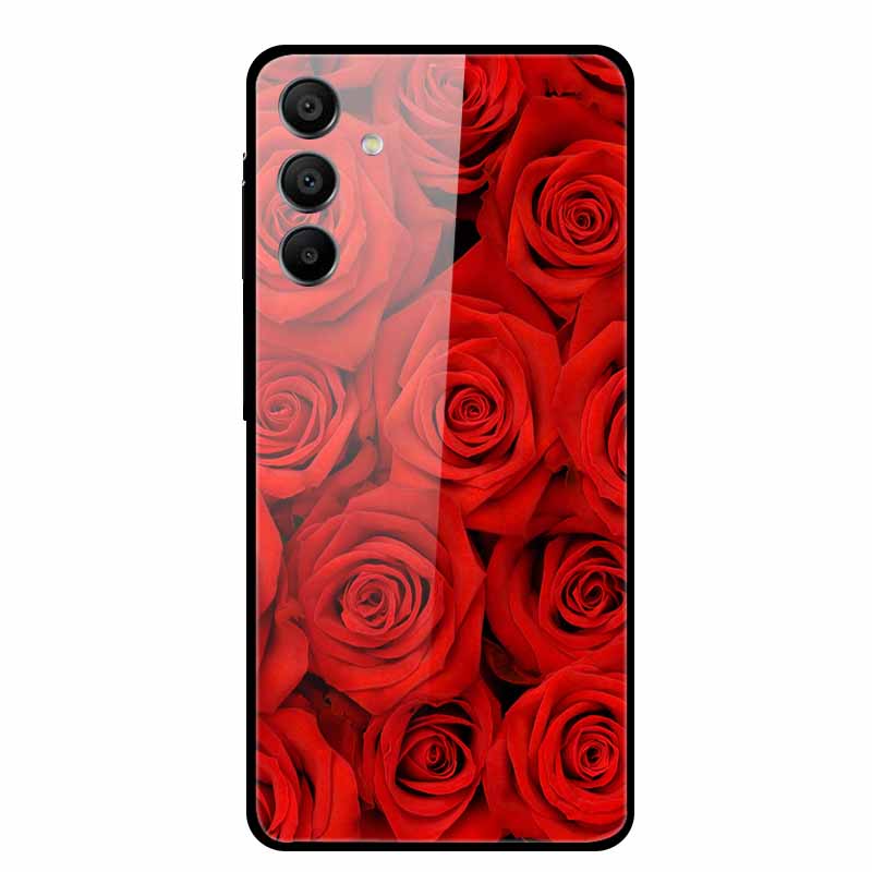 For Samsung Galaxy A16 5G Tempered Glass Case Back Cover Hard Phone Cases for SamsungA16 6.7" Fundas Fashion Protector New Coque