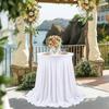 1PC High Top Table Cloth Round Table Cover Cocktail Tablecloth Skirt With Wave Fold 60*110CM
