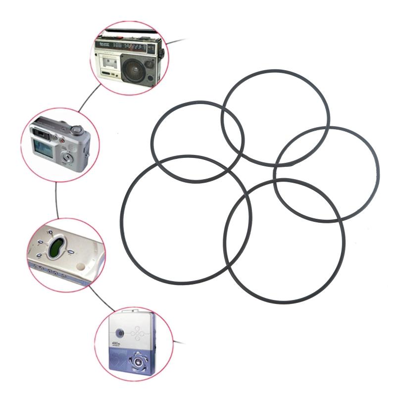 20Pcs 1.5mm Cassette Tape Rubber DVD Cassette Tape Recorder Turntable Strap Belt Durable Rubber Belts