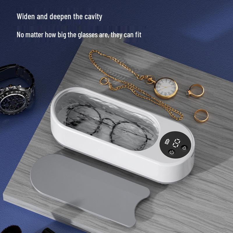 Portable Multifunctional Ultrasonic Cleaner for Jewelry, Makeup Brushes, and Eyeglasses