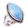 Natural Republic Larimar Edelstein 925 Sterlingsilber massiv Geschenkring S.6 E2Q92