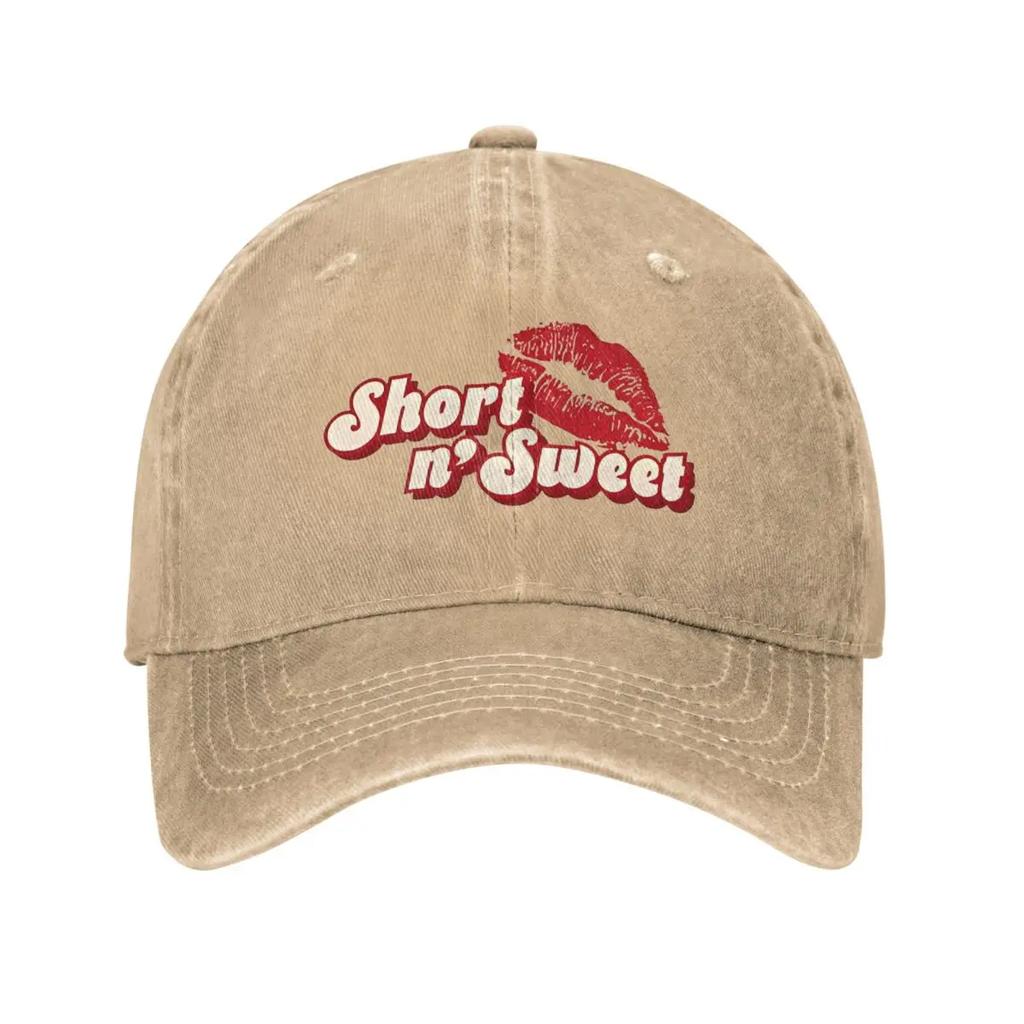 Sabrina Carpenter Short N' Sweet Album Baseball Caps Tour Distressed Denim Caps Hat Outdoor All Seasons Adjustable Fit Headwear