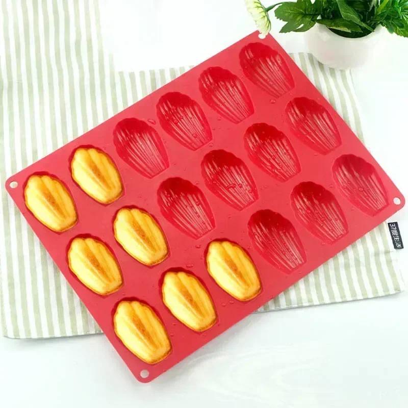 Mini-Food Grade Madeleine Silikon Kuchen Form Cookie Form DIY Shell Backform Form Küche Backformen Zubehör