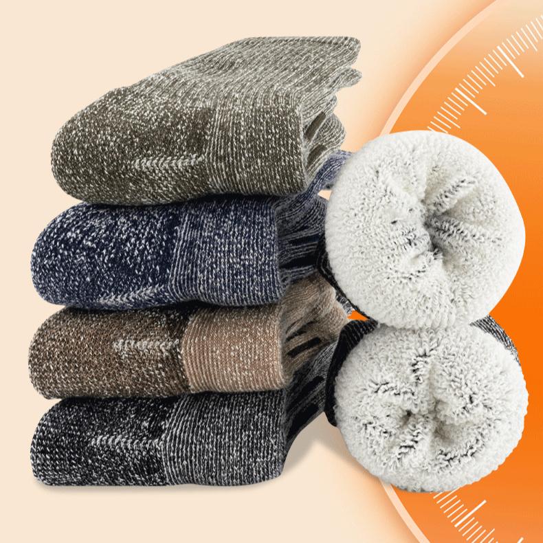 Woolen Sports Socks Men's Soft Warm Thicken Ski Sock Wear-resistant High Elastic Running Hiking Breathable Hiking Socks