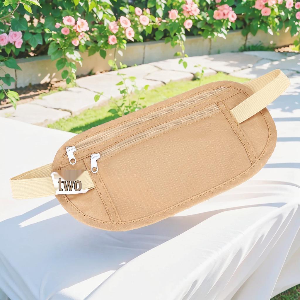 Athletic Anti-Theft Phone Waist Bag: Slim, Nylon Coin Purse for Travel, Sports, and Outdoors