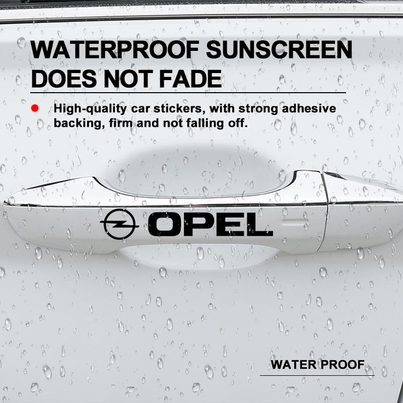 4 Stück Auto Türgriff Aufkleber Reifen Rückspiegel Aufkleber Für Opel Adam Ampera Corsa Insignia Karl Rocks-e Astra New Energy