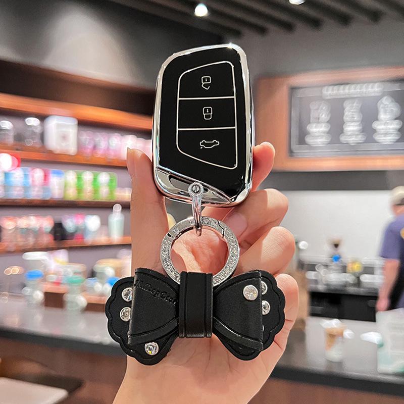 JAC Car Key Cover for Jiayue A5, X4, X7, iC5, iEVS4/7S/T8, Ruifeng S4/S7/M6.