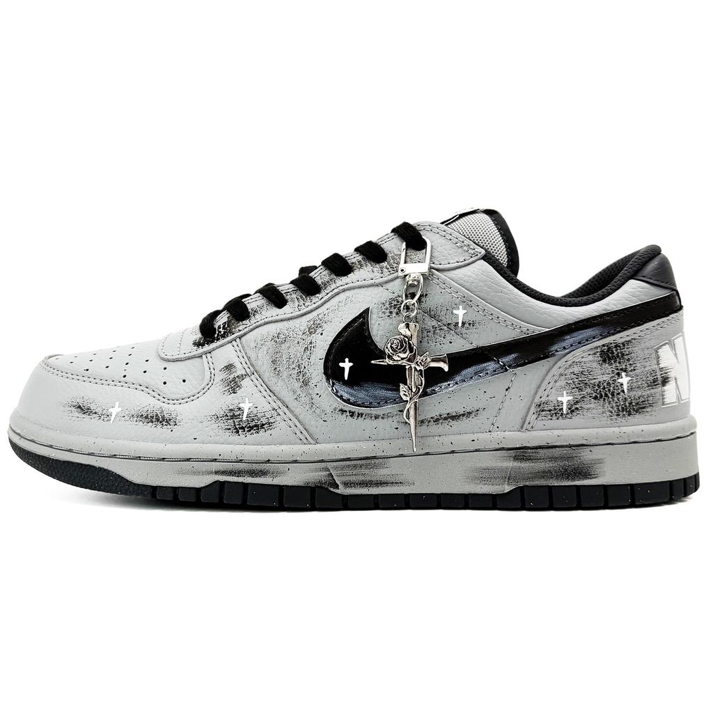 Nike Big Suixin, Dark Night Rose, Shopping Bag Cushioning Coverage Slip Resistant Low Top Skateboard Shoes Men's Gray 355152-017(Team45-)