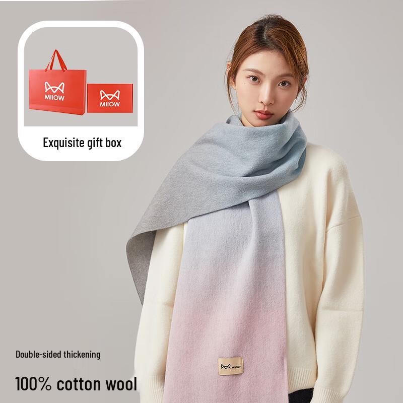 MiiOW 100% Pure Wool Scarf for Women