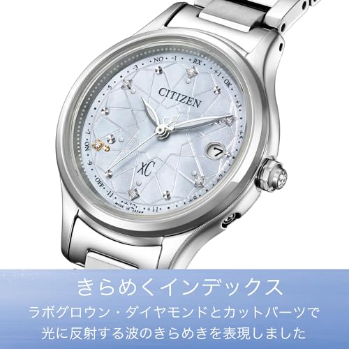 Ceas de damă [Citizen] xC Photo-powered Eco-Drive cu radio, impermeabil, model limitat, alb ES9490-87D, argintiu
