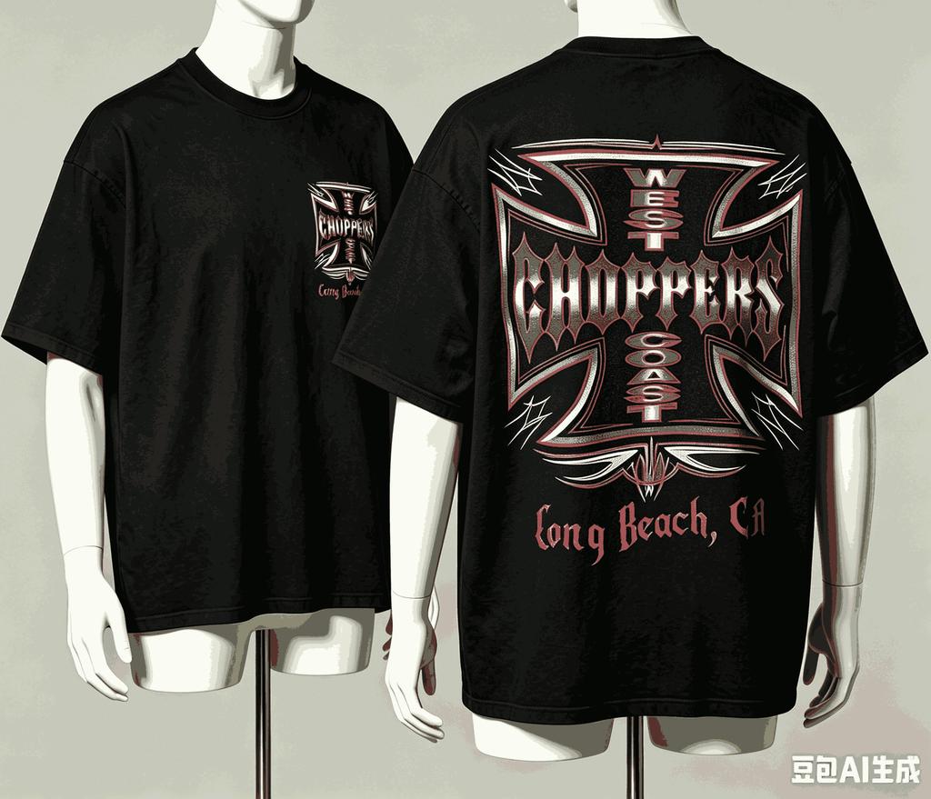 West Coast Choppers per Regalo Fan T-shirt Uomo Donna Harajuku Oversize Unisex Manica Corta Streetwear alta qualità Coppie Classico morbido Retro Moda