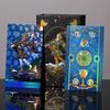 Gold Foil Waterproof Tarot Cards - Wear-Resistant Tabletop Game Toy