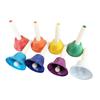 8Pcs Colorful Diatonic Metal Bells Music Toys Set Colorful Hand Percussion Bells