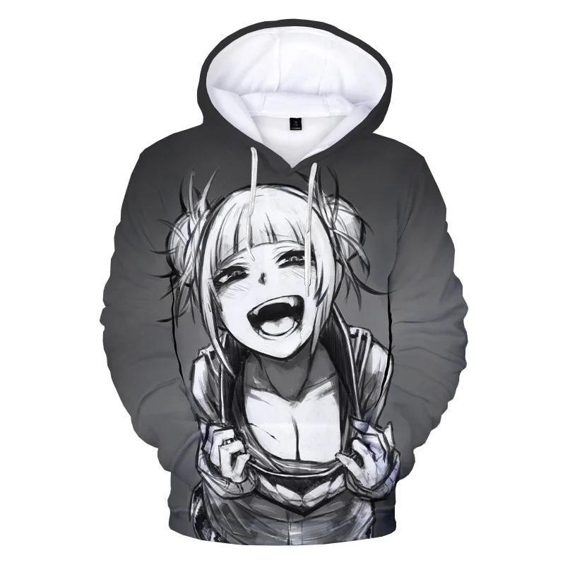 High Street Anime Himiko Toga 3D Printed Hoodie Sweatshirts Men Women Fashion Casual Pullover My Hero Academia Harajuku Hoodies