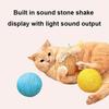 Faux Sisal Cat Ball Toy, 8CM Large Sisal Scratch Ball with Built-in Bell, Interactive Cat Play Toy, Bite-Resistant Cat Toy