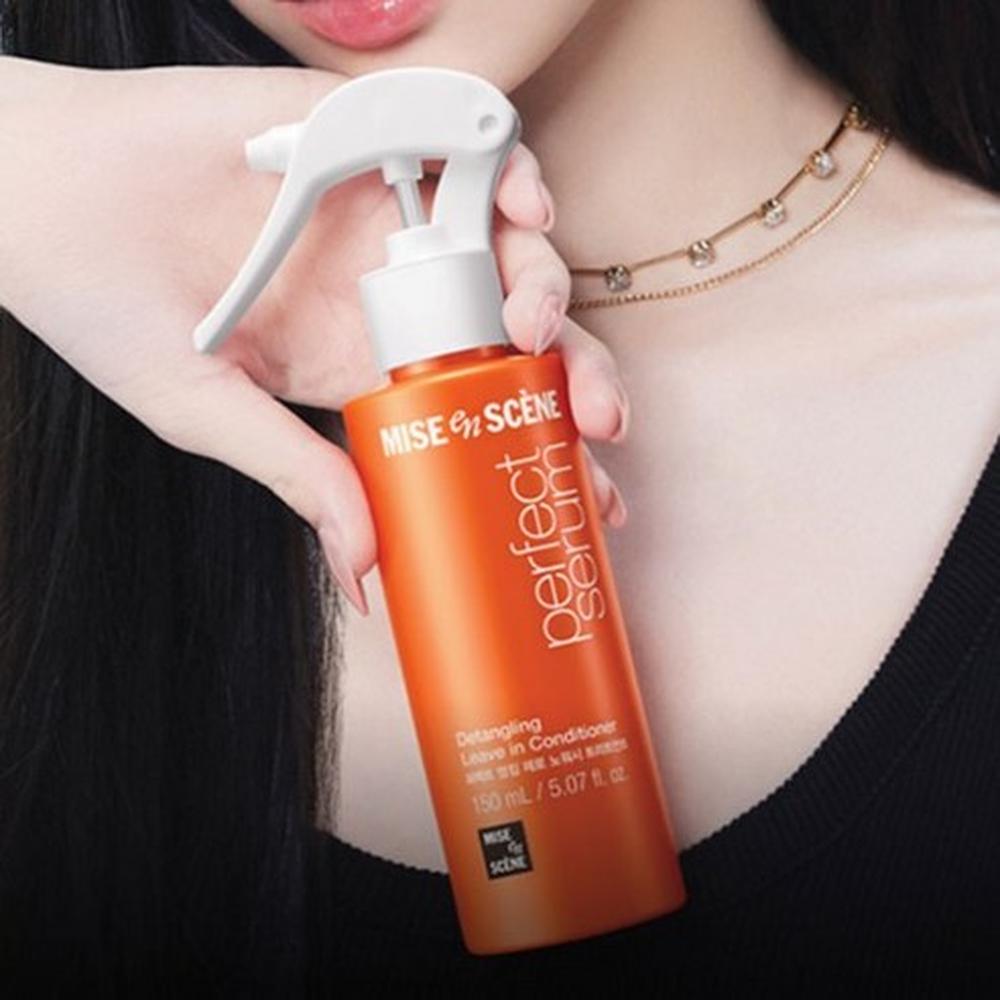 Mise En Scene Perfect Serum Mist No-Wash Hair Treatment 150ml – Lightweight Mist, Damage Care, Korean