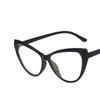 New Retro Cat Eye Glasses Frame Women Brand Vintage Trend Anti-Blue Light Glasses Transparent Frame Myopia Eyeglasses