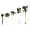 5Pcs Plastic Coconut Palm Tree Miniature Plant Pots Bonsai Craft Micro Landscape DIY Decoration Scenery Model