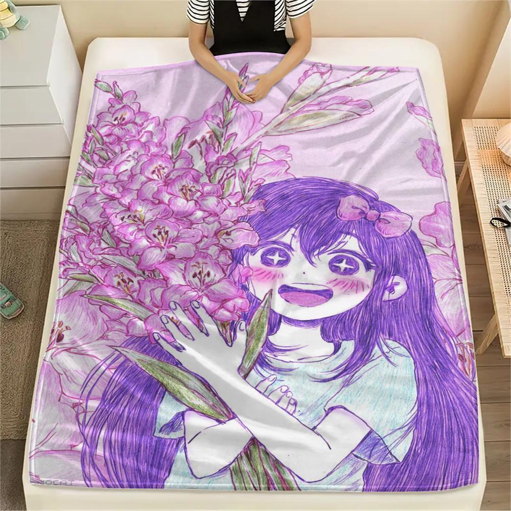 1 ks Deka z flanelu s potiskem hry Omori 6, Vysoká kvalita, Pohodlná pro všechna roční období, Domácí dekorace, Teplo a pohodlí, Perfektní pro vánoční dárky101