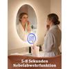 Miroir de salle de bain - NETTLIFE - 50x70 cm - IP44 - Interrupteur tactile - Anti‑buée, 3000–6500K dimmable