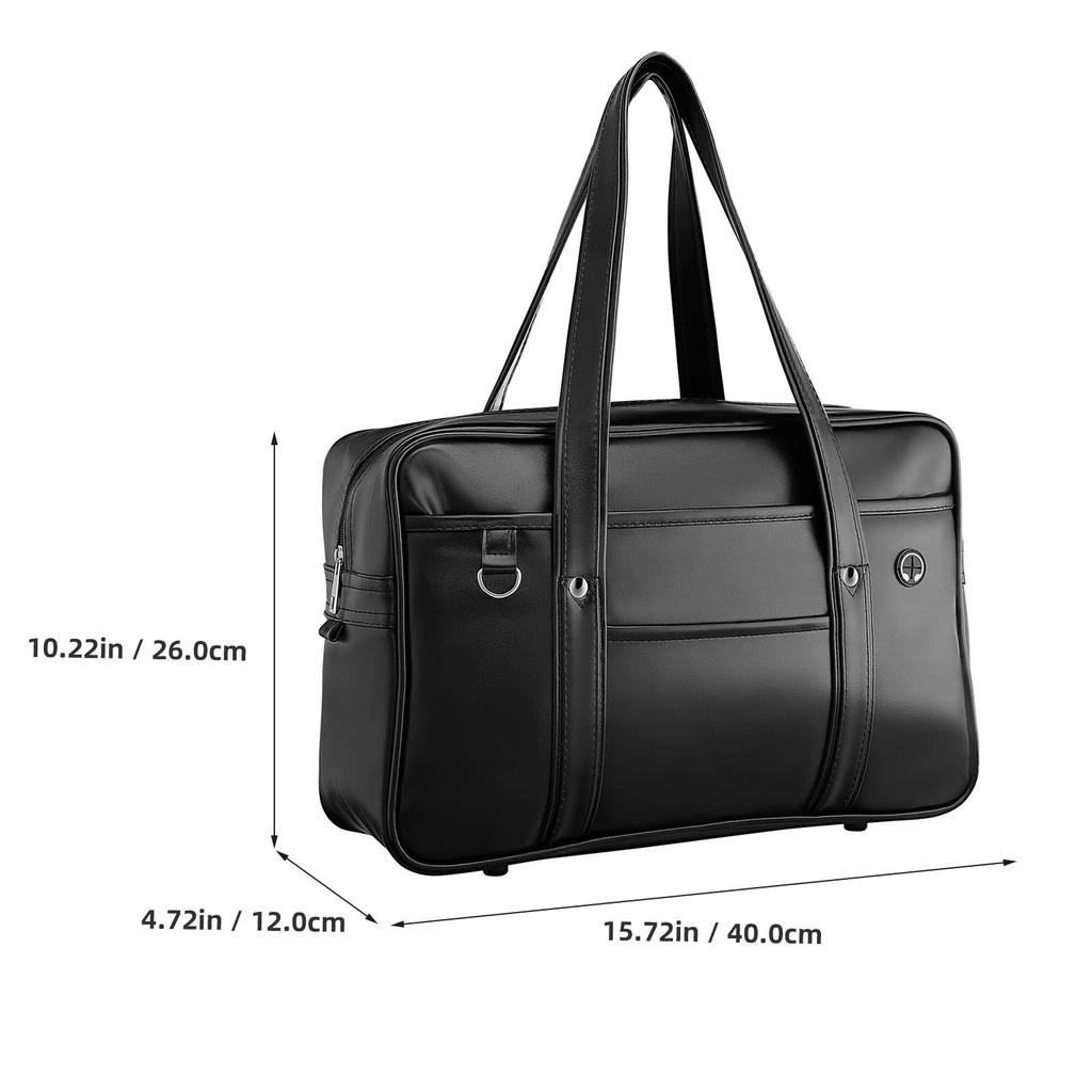 TOYMYTOY School Bag for High School Boston Long Shoulder Student Large Synthetic Boston Bag Students, Girls, Bag, Strap, Bag, Capacity, Leather,