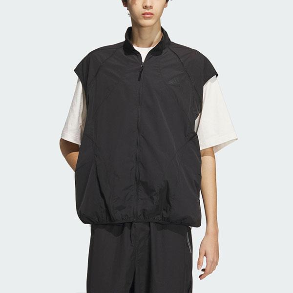 Adidas Future Style Woven Jacket Solid Color Sports Casual Jacket Men Jacket Black JI9870