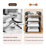 Multi-Layer Metal Desktop File Rack and Document Holder