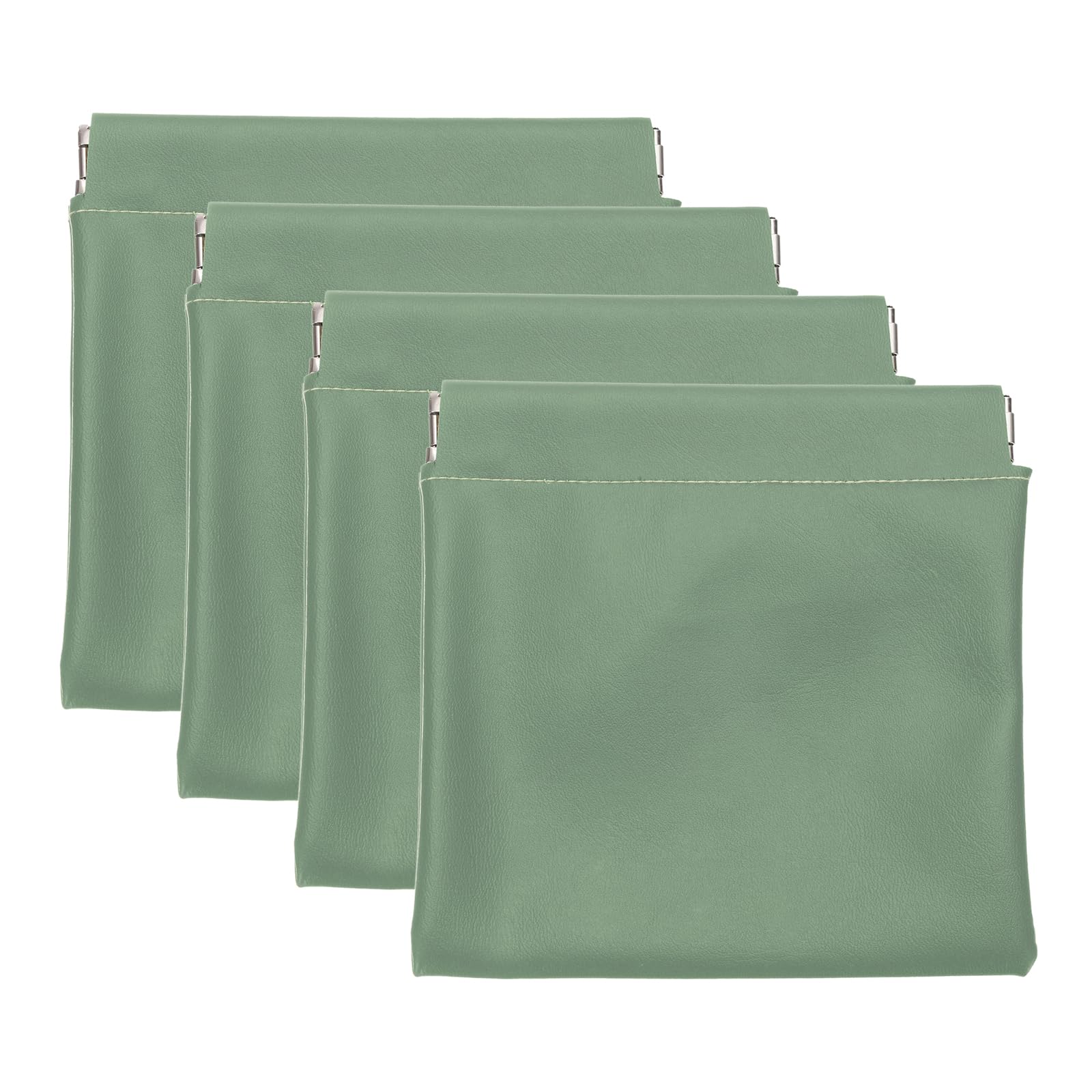 

PATIKIL Карманный косметический набор из водонепроницаемых мини-косметичек из ПУ кожи для путешествий, косметичка с монетницей, не легко пачкающиеся сумки, 4, 5x5 Женщины, Косметичка,