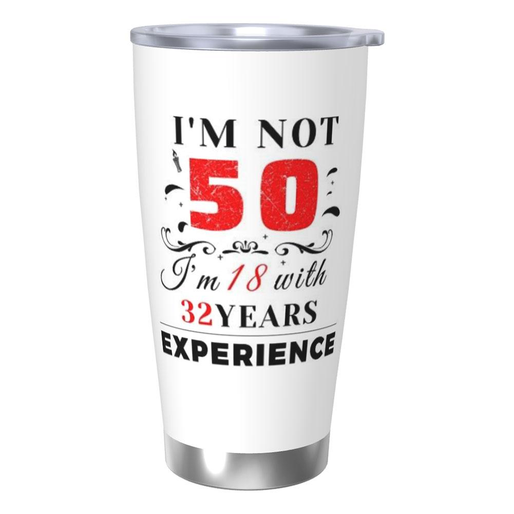20 Oz Stainless Steel Tumbler Insulated Thermos Double-sided Print Travel Coffee Mug with Lid for Home Office Or Car